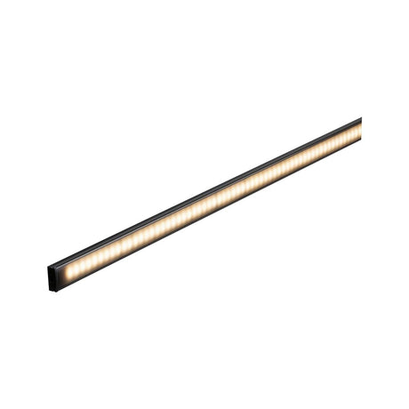 LED Perfil base para fita LED preto 2 m difusor 