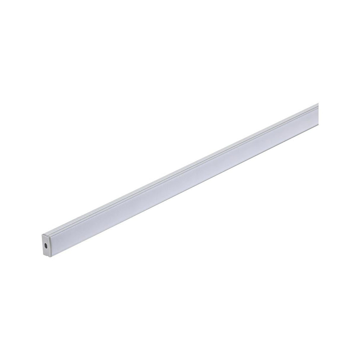 LED Strip Profil Base 1m Weißer Diffusor Alu, Satin