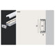 LED Strip Profil Base Weißer Diffusor 2m Alu-Eloxiert Satin