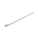 LED Strip Profil Base Weißer Diffusor 2m Alu-Eloxiert Satin