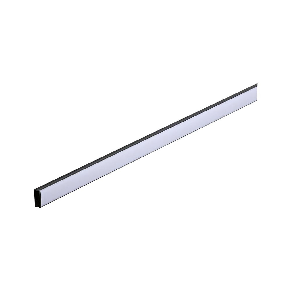 LED Strip Profil Base 2m Weißer Diffusor, Schwarz