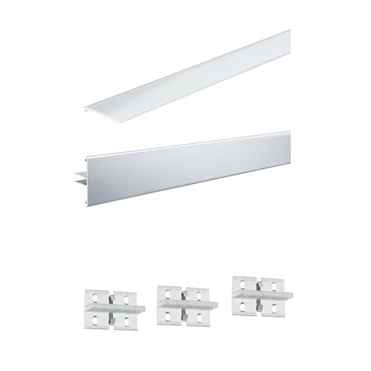 LED Strip Profil Duo 2m Alu-Eloxiert