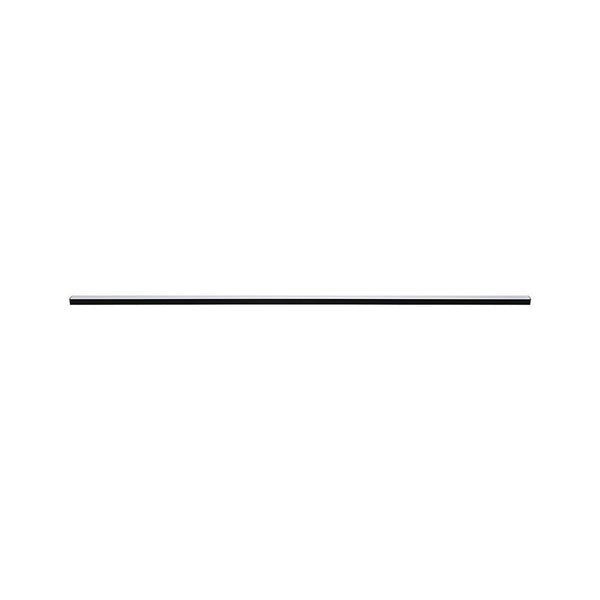 LED Strip Profil Square 2m Schwarz, schmales schwarzes Aufbauprofil mit weißem Diffusor für dekorative LED-Beleuchtung