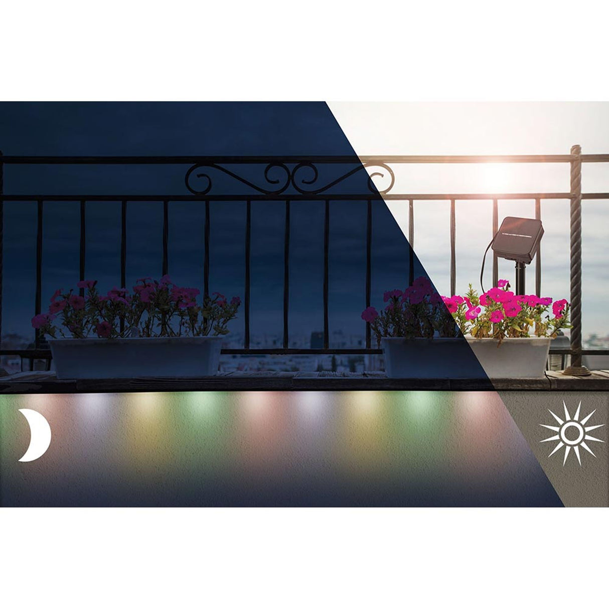 LED Strip Solar 3m inkl. Dämmerungssensor RGB