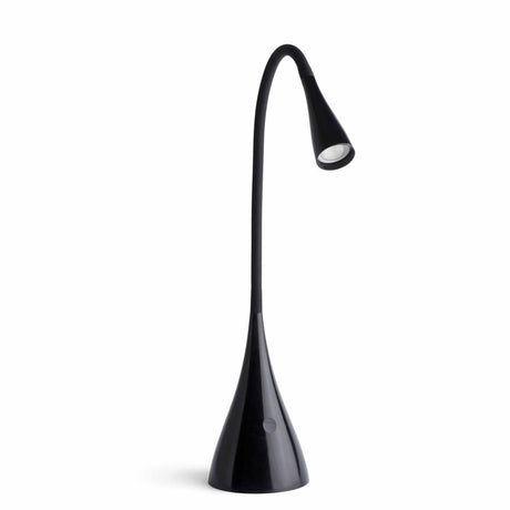 LED LENA 3W 4000K table reading light in elegant black, ideal for reading and office settings.