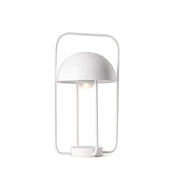 LED Tischlampe JELLYFISH 3W 2700K Weiß, moderne Akkuleuchte in Quallen-Design mit Tragegriff