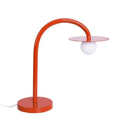 LED Enigma table lamp 3000K – modern table lamp in vibrant red with an elegant design.
