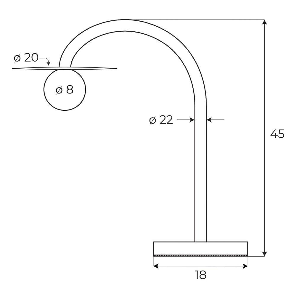 Lampe de table LED Enigma 3000K