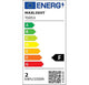 Energieverbrauchslabel für Maxlight LED Tischleuchte Enigma 3000K, Energieklasse F, 2 kWh/1000h.