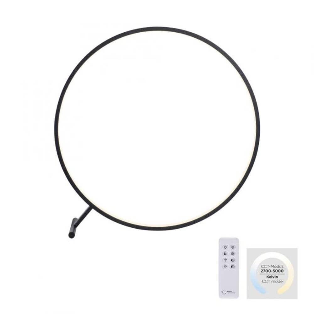 LED Tischleuchte Hula mit Fernbedienung in modernem, minimalistischen Design, inklusive Fernbedienung.
