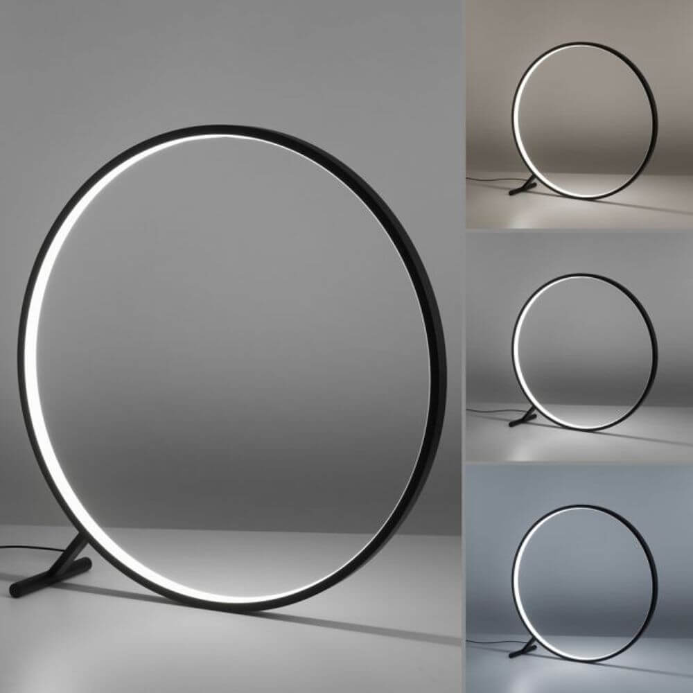 LED Tischleuchte Hula mit Fernbedienung in modernem, minimalistischem Design und dimmbarem Licht.
