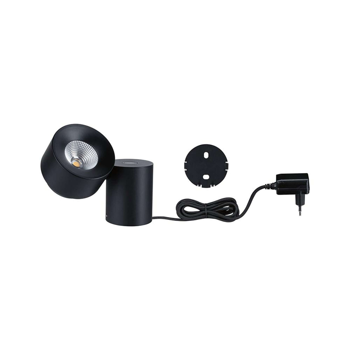 LED Wand- & Tischleuchte Puric Pane mit Touch-Dimmer Schwarz - modernes Design, flexibel als Tisch- oder Wandleuchte einsetzbar.