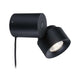 LED Wand- & Tischleuchte Puric Pane mit Touch-Dimmer Schwarz in modernem Design und flexibler Montage.