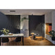 LED Wand- & Tischleuchte Puric Pane mit Touch-Dimmer Schwarz in modernem Wohnraum