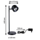 LED Tischleuchte Puric Pane Touch-Dimmer Schwarz mit Abmessungen und Kabeldesign