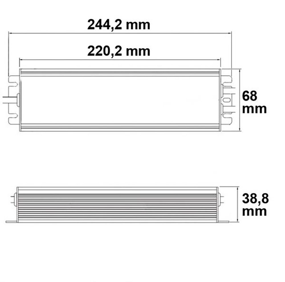 Transformador LED 24V 1-10V (100-240W) Regulable IP67