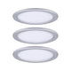 LED Unterschrankleuchte Pukk Chrom-Matt im 3er-Set, geeignet für Möbelbeleuchtung und effektvolle Akzentsetzung.