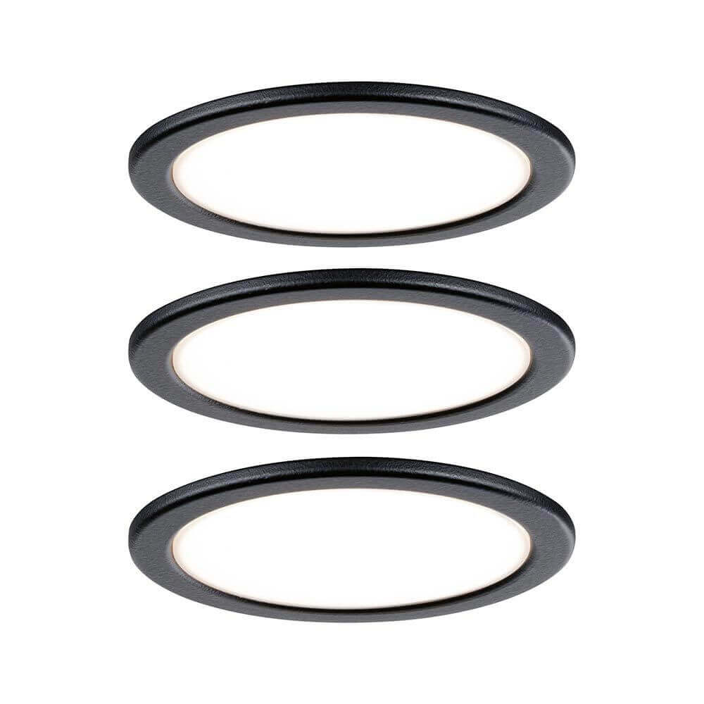 LED Unterschrankleuchte Pukk Rund 6,5cm Schwarz