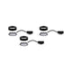 LED Unterschrankleuchte Pukk Rund 6,5cm Schwarz im 3er-Set, ideal für Möbelbeleuchtung.