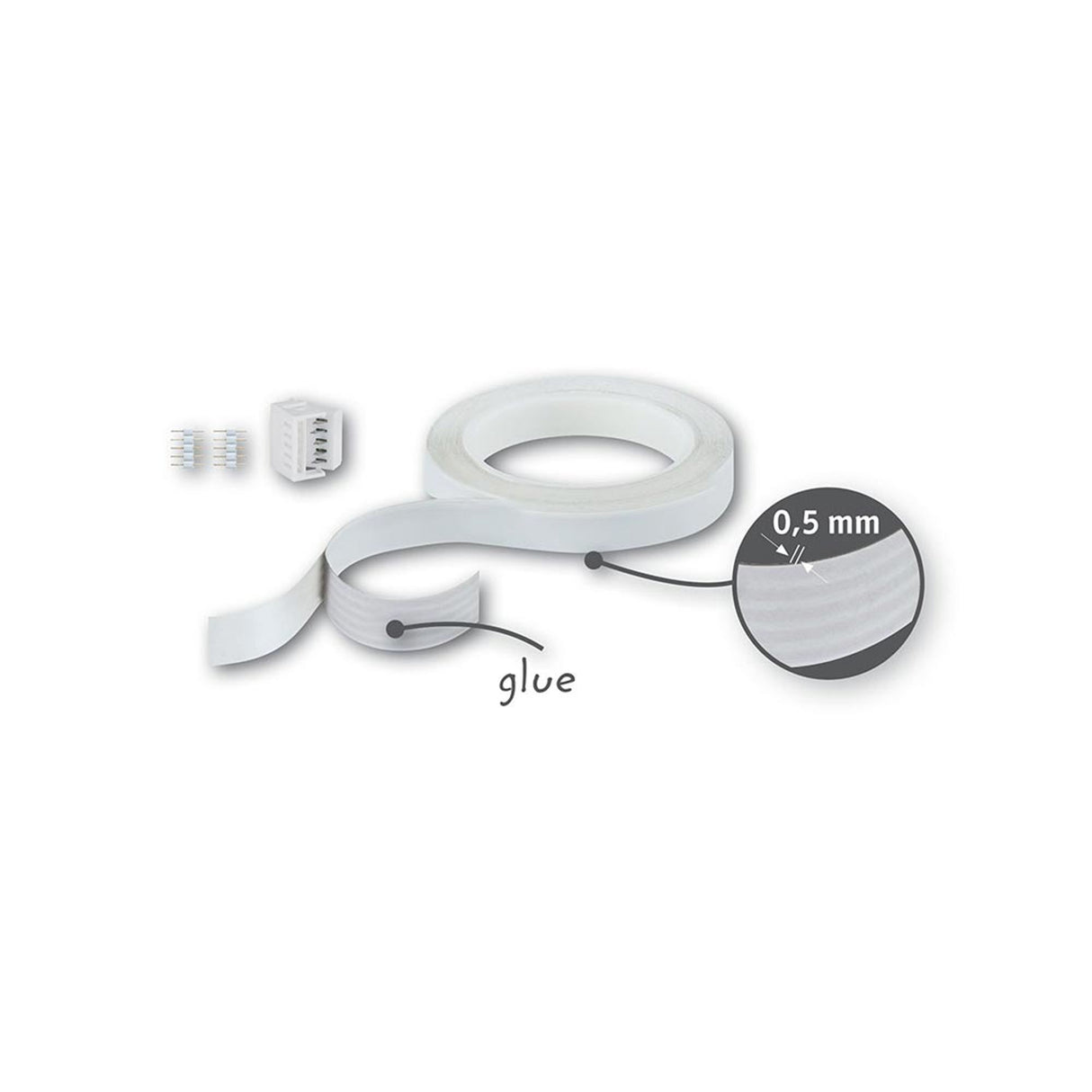 LED Strip Verbinder Invisible 3m Weiß