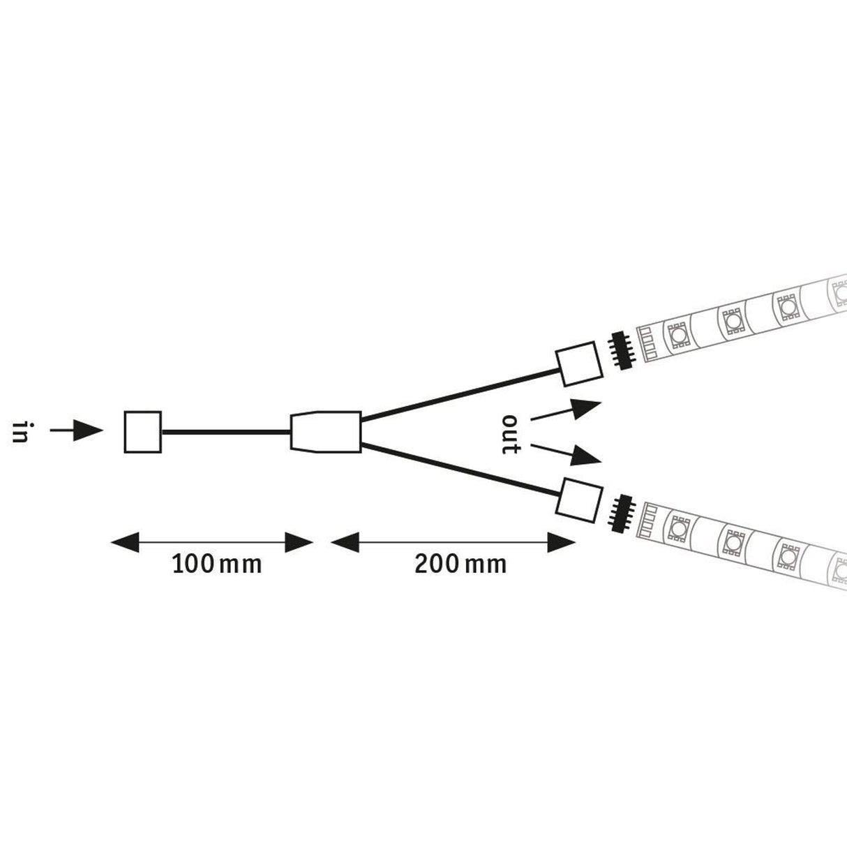 MaxLED Verbinder Kabel Y-Splitter