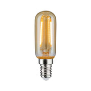 LED Vintage Röhre 2W E14 Gold 1700K Paulmann, schlankes dekoratives Leuchtmittel mit warmem Kerzenschein