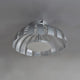 LED Wand- & Deckenleuchte Flare M Silberfarben - moderne Deckenleuchte in Silber mit einzigartigem Design.