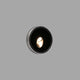 LED Boden-Einbaulampe Wandeinbaustrahler DANG 3W 3000K 35º IP67 in modernem Design, installiert in Wand.