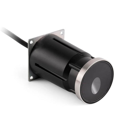 LED Boden-Einbaulampe Wandeinbaustrahler DANG 3W 3000K 35º IP67 in schwarzem Gehäuse mit Edelstahlrand