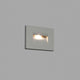 LED Wand-Einbauleuchte HORUS-1 3000K IP65 Grau an grauer Wand, moderne und elegante Beleuchtung