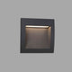 LED Wand-Einbauleuchte SEDNA-3 IP65 Dunkelgrau in modernem Design, ideal für Außenbereiche.