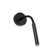 LED Wand-Leseleuchte KALE Schwarz, moderne schwarze LED-Wandleuchte mit flexiblem Lesearm