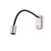 LED Wand-Leseleuchte LESER Nickel-Satin, Schwarz für modernes Lesen an der Wand