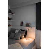 LED wall reading light LESER nickel satin, black