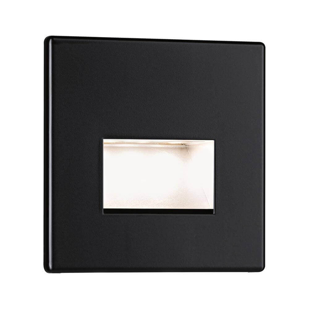 LED wall interference lamp Edge Quadro angular black-matt