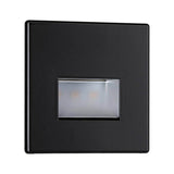 LED wall interference lamp Edge Quadro angular black-matt