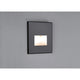 LED Wandeinbauleuchte Edge Quadro in Schwarz-Matt für dekorative Lichteffekte und Sicherheit.