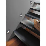 LED wall interference lamp Edge Quadro angular black-matt