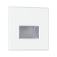 LED Wandeinbauleuchte Edge Quadro in Weiß-Matt, ideal für dekorative Lichteffekte und Sicherheit.