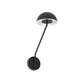 LED Lese-Wandlampe PURE 6W 3000K Schwarz mit modernem Design und eleganter schwarz-silberner Farbgebung.
