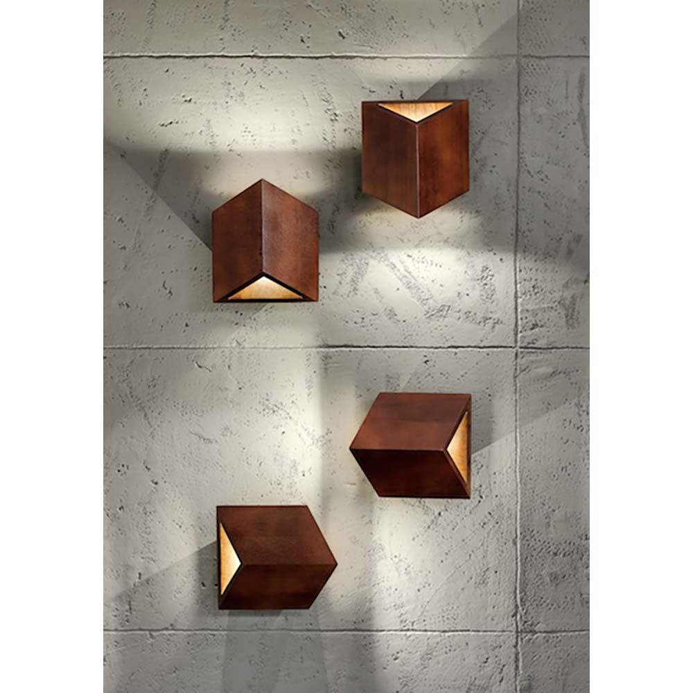 LED Wandlampe Trekant in Nuss-Optik, 720lm, modernes Design für stilvolle Raumbeleuchtung.