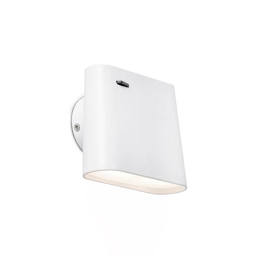 LED Wandleuchte AUREA 6W 2700K Weiß, moderne Wandbeleuchtung in elegantem Weiß, ideal für stimmungsvolle Lichtakzente.