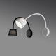 LED Lese-Wandleuchte BLOME Weiß mit praktischer Zweispararmatur in modernem Design