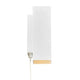 LED Wandleuchte Curtiz in modernem Design mit weißem Finish und angenehmer Lichtabstrahlung.