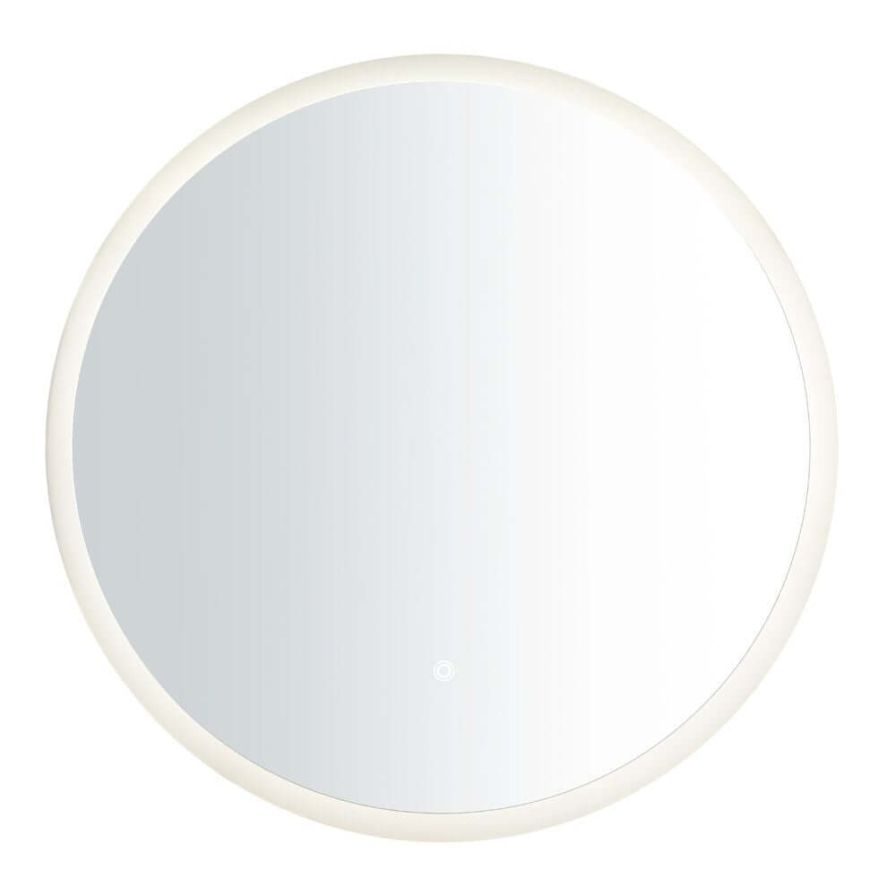 LED Wandleuchte Dovina 60 IP44 – runder Badezimmerspiegel mit elegantem Design und Touch-Switch.