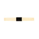 LED Wandleuchte Helva Double Basic IP44 in modernem Design mit schwarzem Halter.