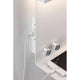 Detailansicht der LED Wandlampe Jarina mit Ablage + USB Dimmbar, Regulierung und Smartphone-Ladeanschluss.