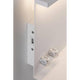 Detailansicht der LED Wandlampe Jarina mit Ablage + USB Dimmbar, inklusive USB-Anschluss und Dimmer.