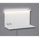 LED Wandlampe Jarina mit Ablage + USB Dimmbar - schlichte Wandlampe mit Ablagefläche und dimmbaren Licht.