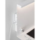 LED Wandleuchte Jarina USB Weiß Dimmbar mit USB-Ausgang und dimmbarem Licht.
